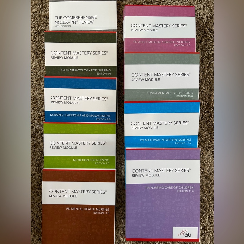 Brand new nursing ATI books